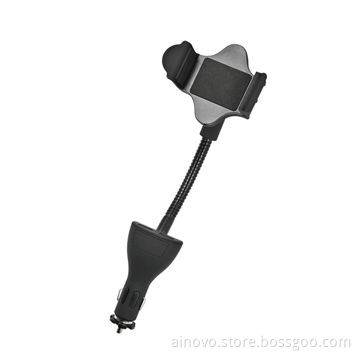Multifunction mobile phone car holder with charger, for GPS, PDA, iPhone and MP3/MP4